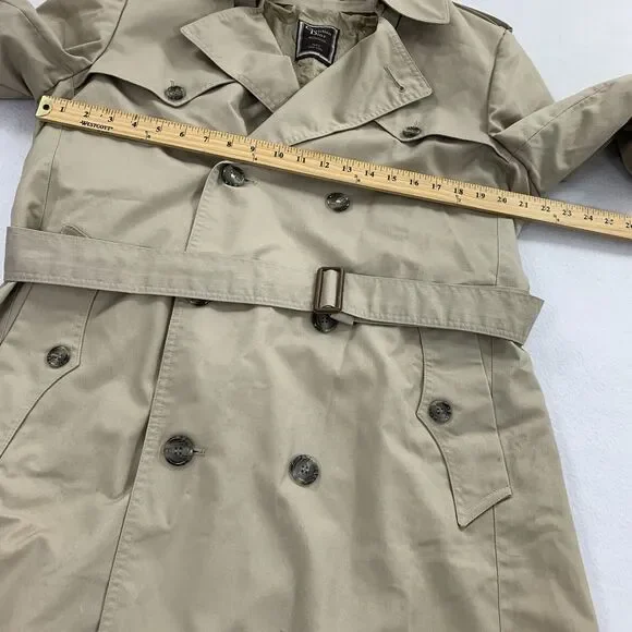 Vintage Christian Dior Monsieur Removable Wool Lining Trench Coat 38R Mens Beige - Picture 11 of 13